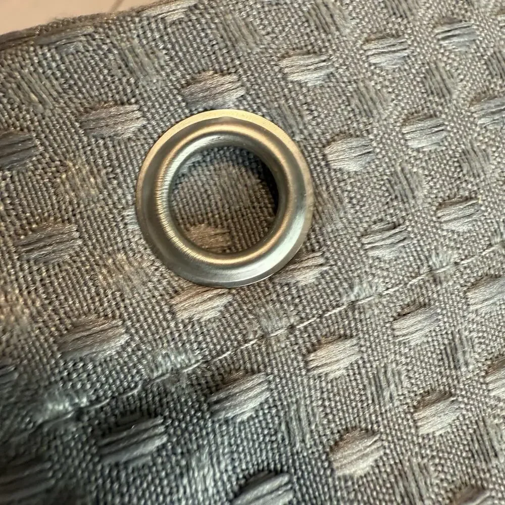 Dynamene Gray Waffle Weave Shower Curtain 72x72 Grommet 100% Polyester